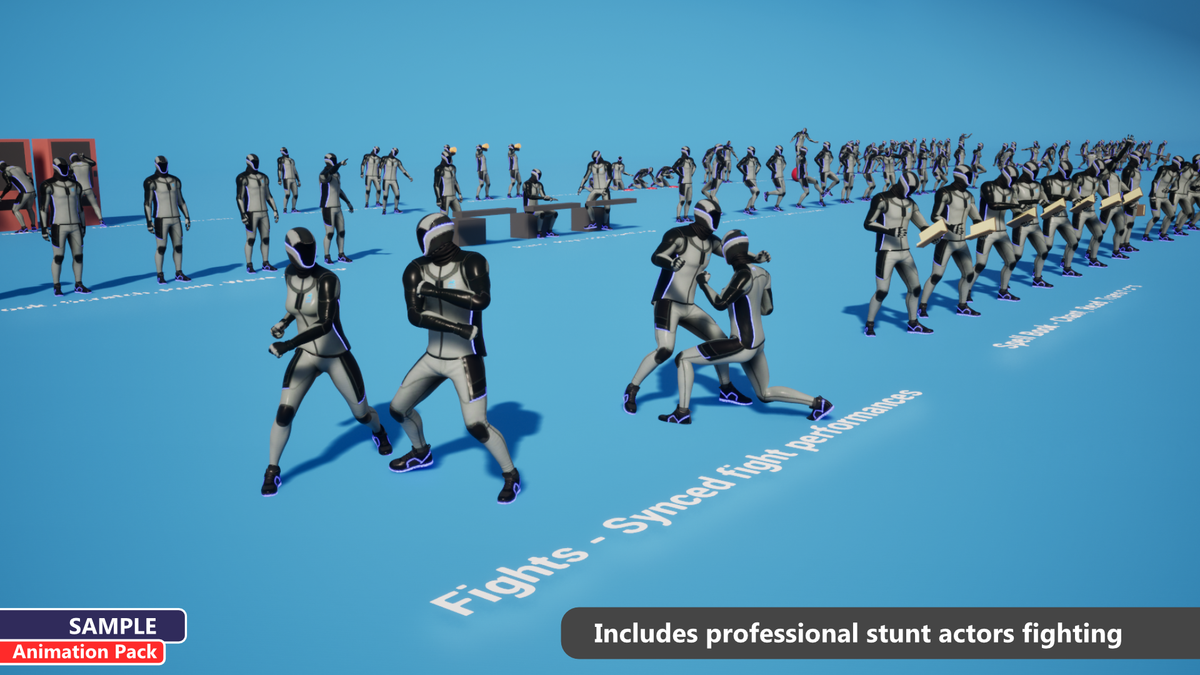 Free Sample Pack - 120+ Motion Captured Animations for Unreal and Unity ...