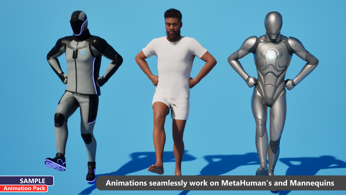 Free Sample Pack - 120+ Motion Captured Animations for Unreal and Unity ...