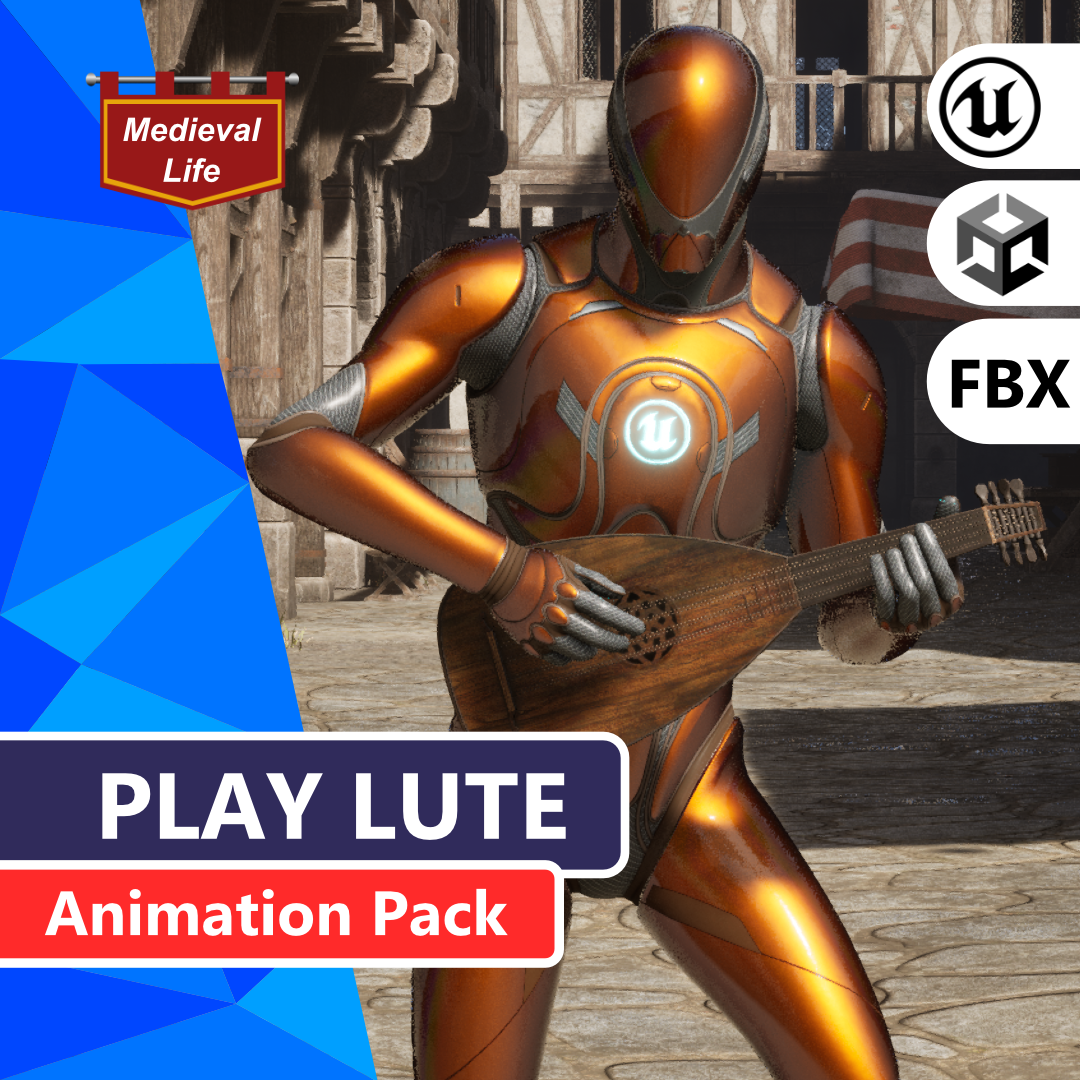 Animation Pack - Play Lute Pack