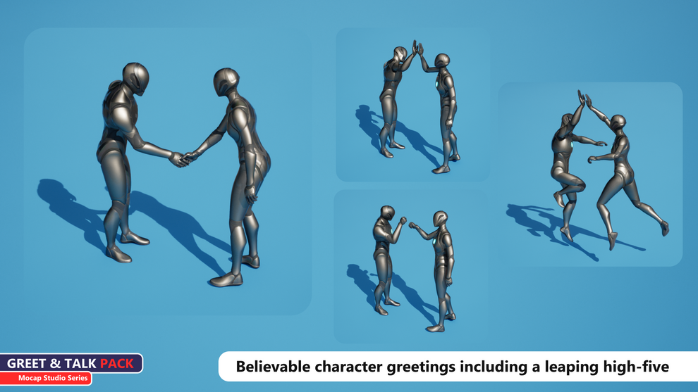 Talk Pack Greet & Talk Pack - 134 Paired NPC Conversation Animations for Unreal ...