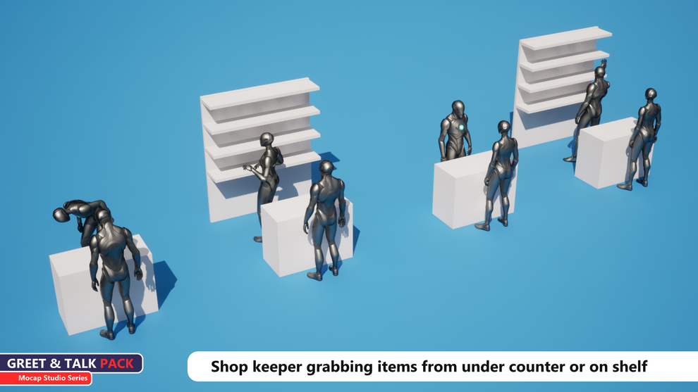 Greet & Talk Pack - 134 Paired NPC Conversation Animations for Unreal ...