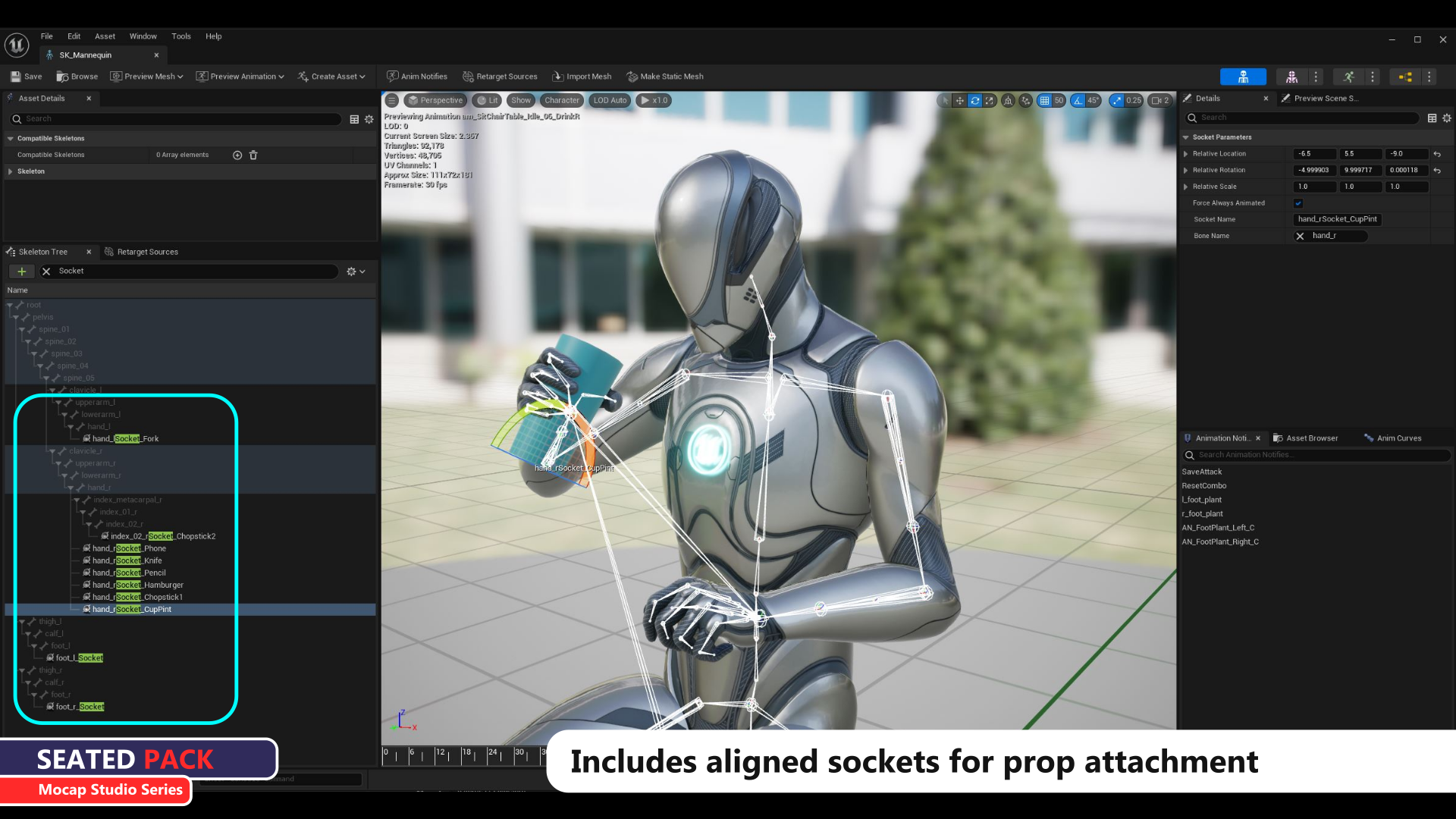 Mocap Animation Software Animation Pack - Seated – MoCap Central