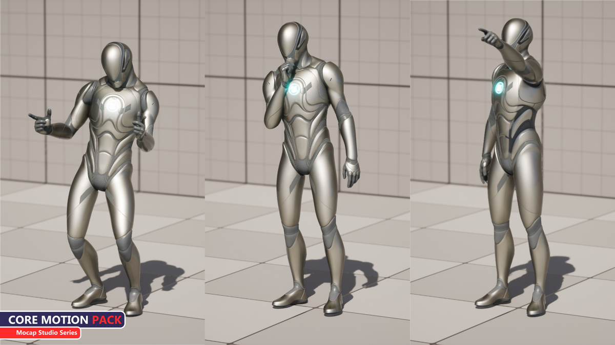 Core Motion Pack - 447 Motion Captured Animations for Unreal Engine and ...